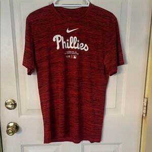 Nike Red Phillies Short Sleeve Tee